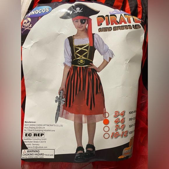 🏴‍☠️ Girl’s Pirate Costume - Picture 11 of 11